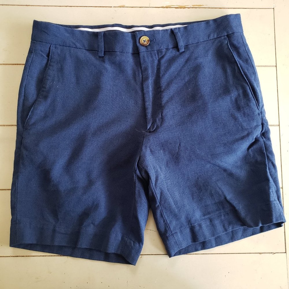 MENS VINEYARD VINES BLUE BREAKER SHORTS - WAIST 30